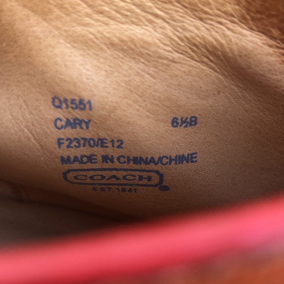 Coach Womens Cary Ankle Boots Brown Slim Heels Tasseled Split Toe Zipper Sz 6.5B - Picture 8 of 10